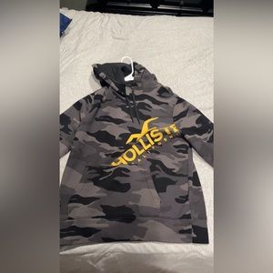 Mens hollister camo hoodie